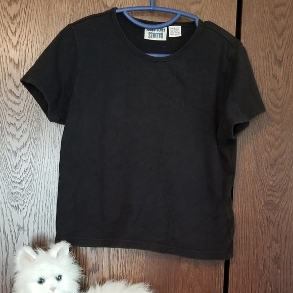 Faded Glory Stretch black tee - Picture 1 of 2